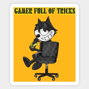 Felix The Cat GAMER FULL OF TRICKS Magnet